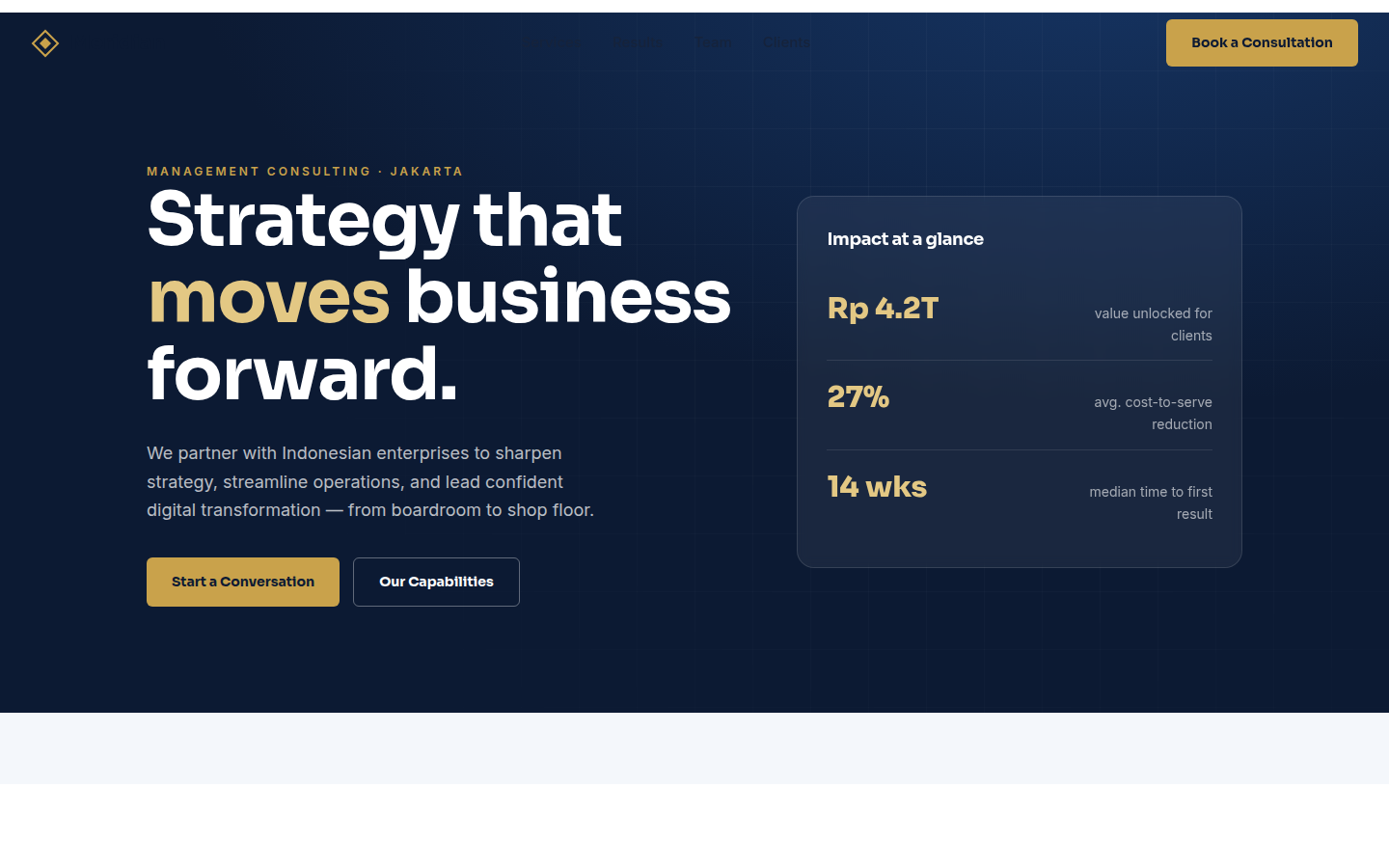 Meridian Advisory — Consulting