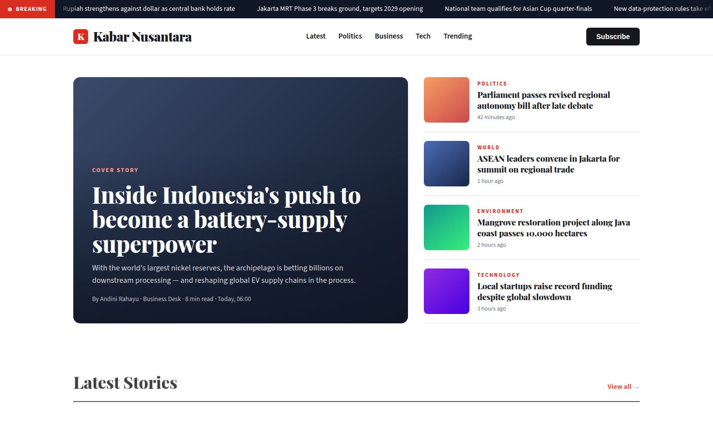 Kabar Nusantara — News Portal