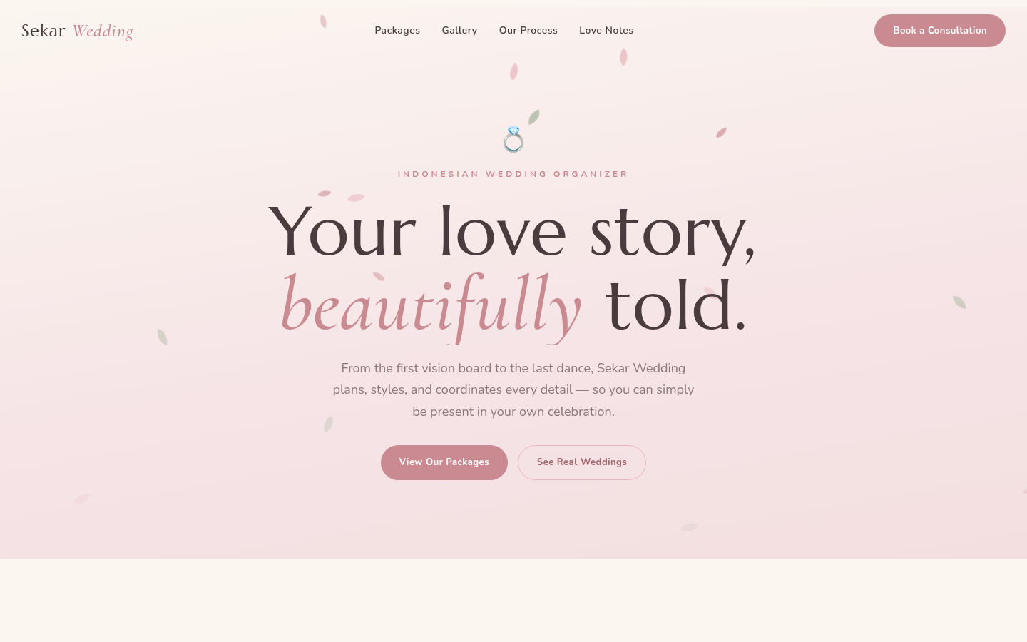 Sekar Wedding — Organizer