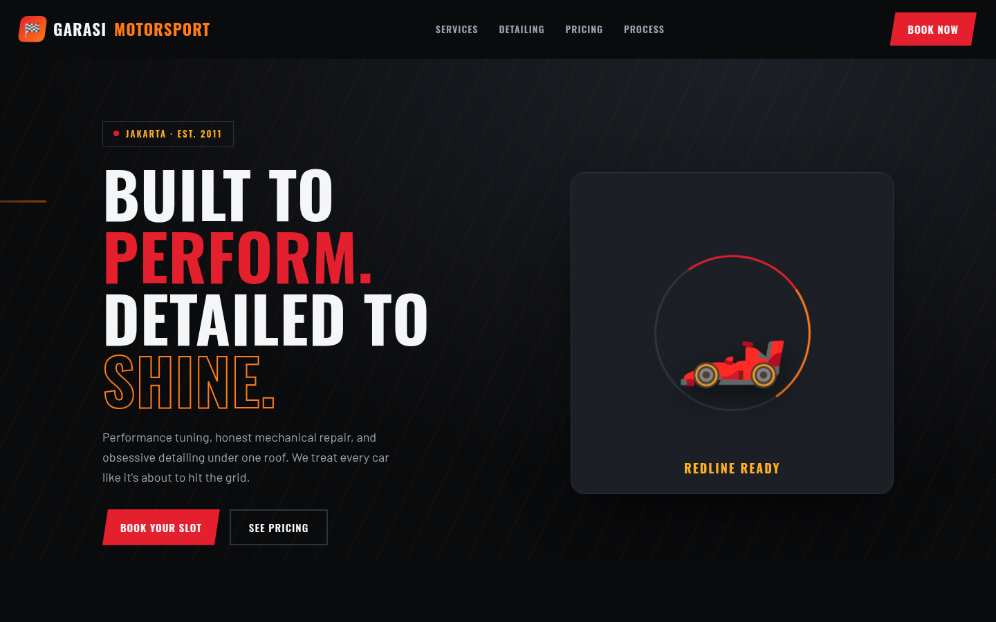 Garasi Motorsport — Workshop