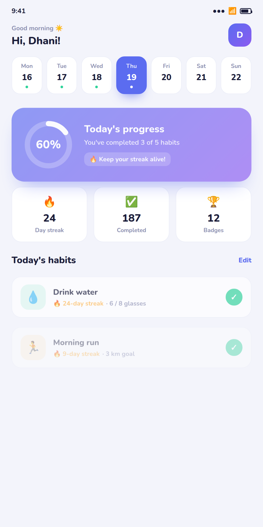 Rutin — Habit Tracker